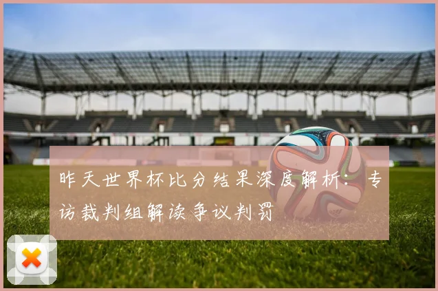 昨天世界杯比分结果深度解析：专访裁判组解读争议判罚